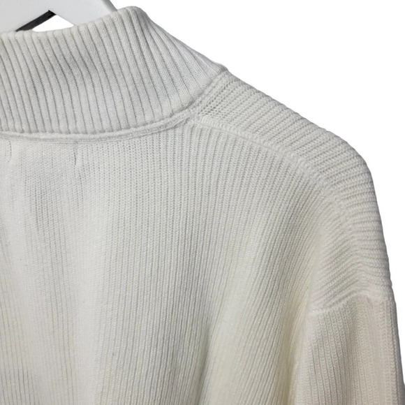 Vintage Eddie Bauer Half Zip Ribbed  Sweater - Picture 4 of 12